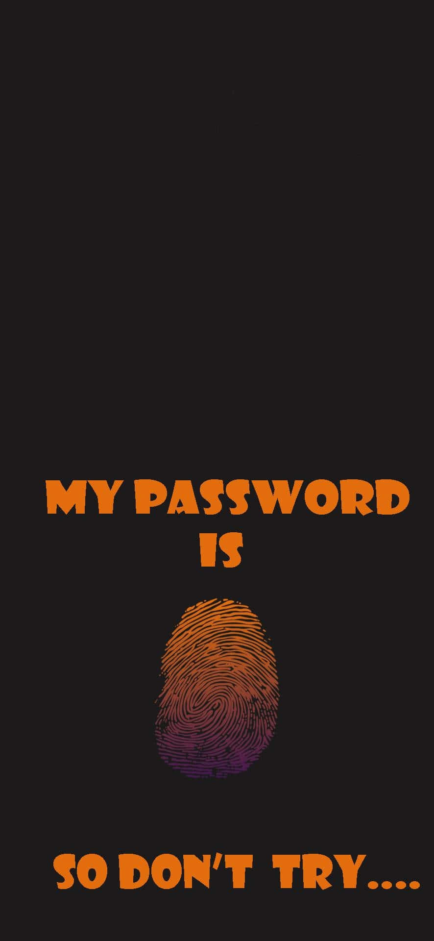 Password Fingerprint Security Poster Background