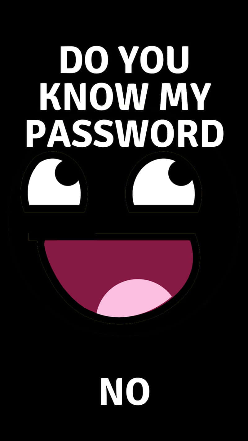 Password Query_ Face Graphic_ No_ Response Background