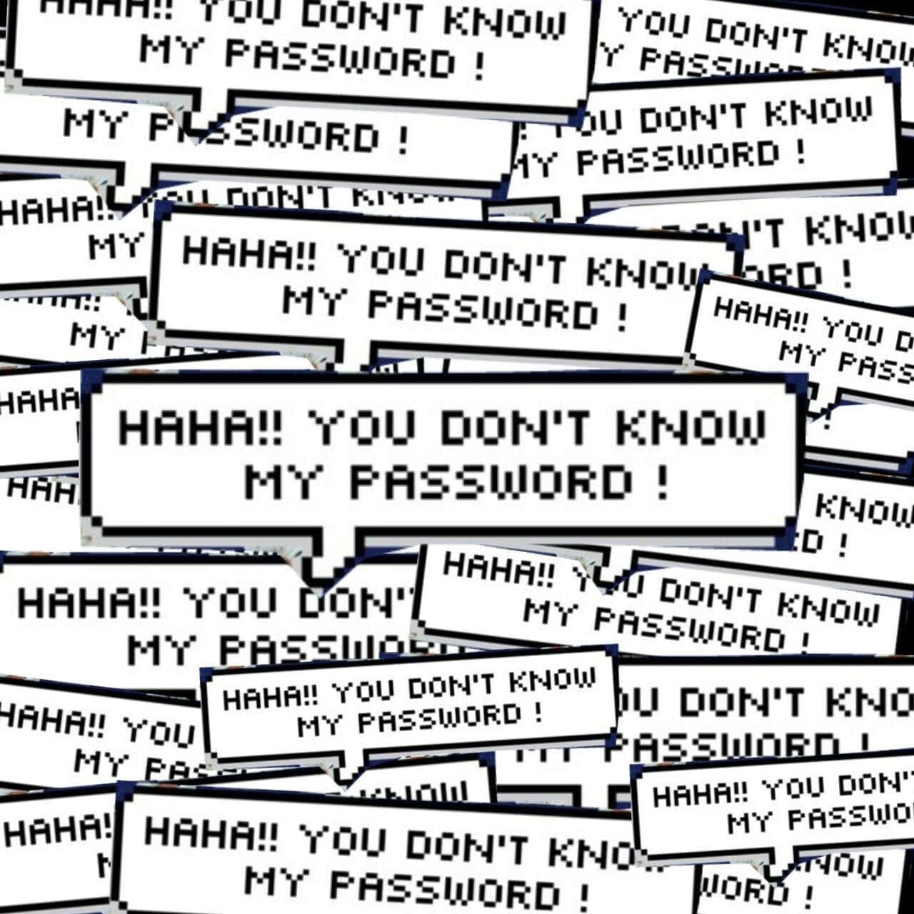 Password Security Comic Bubbles Background