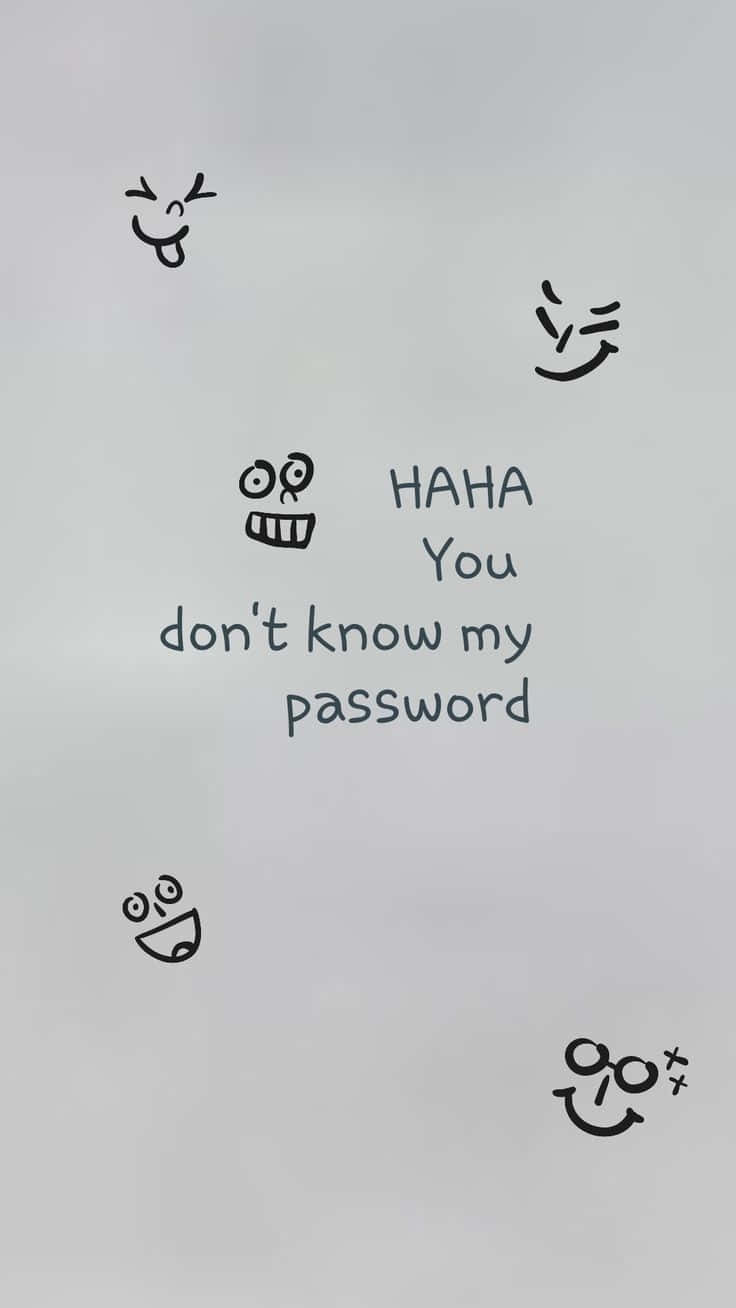 Password Security Humor Background