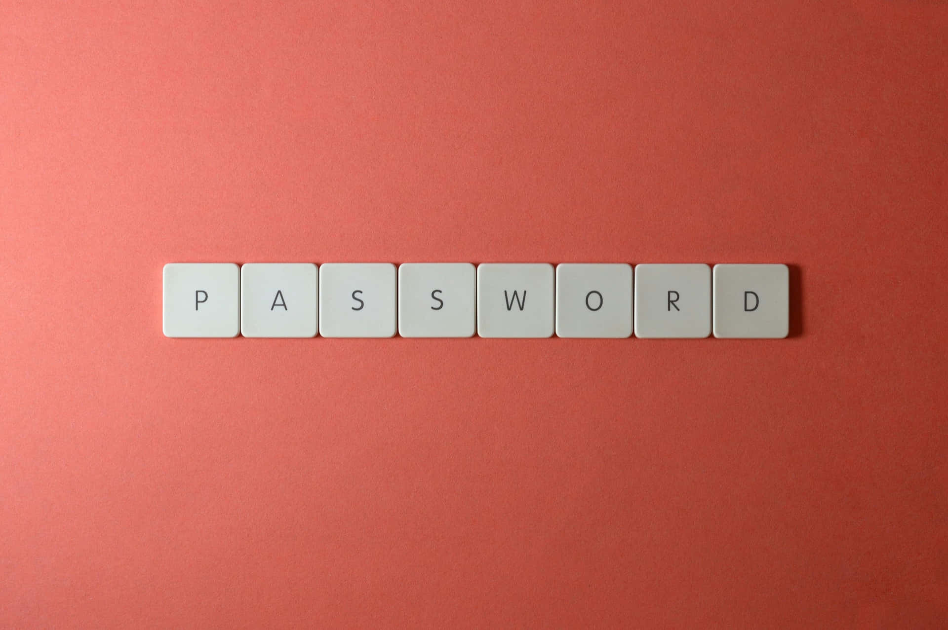 Passwordon Keyboard Tileson Red Background Background