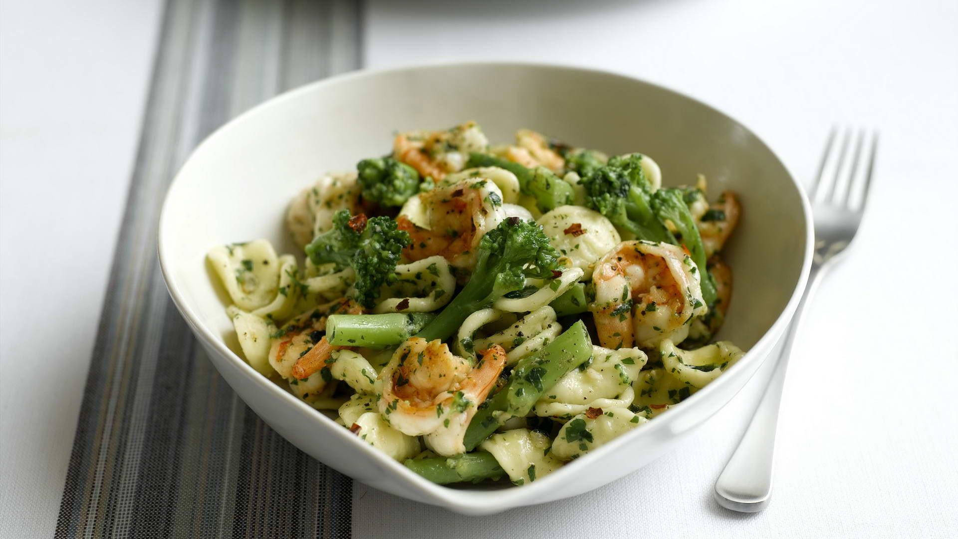 Pasta With Broccoli Background