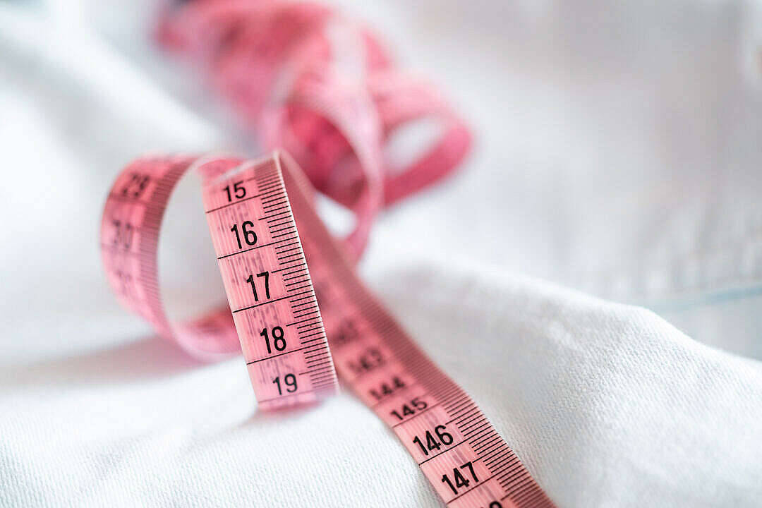 Paste Pink Aesthetic Measuring Tape Background