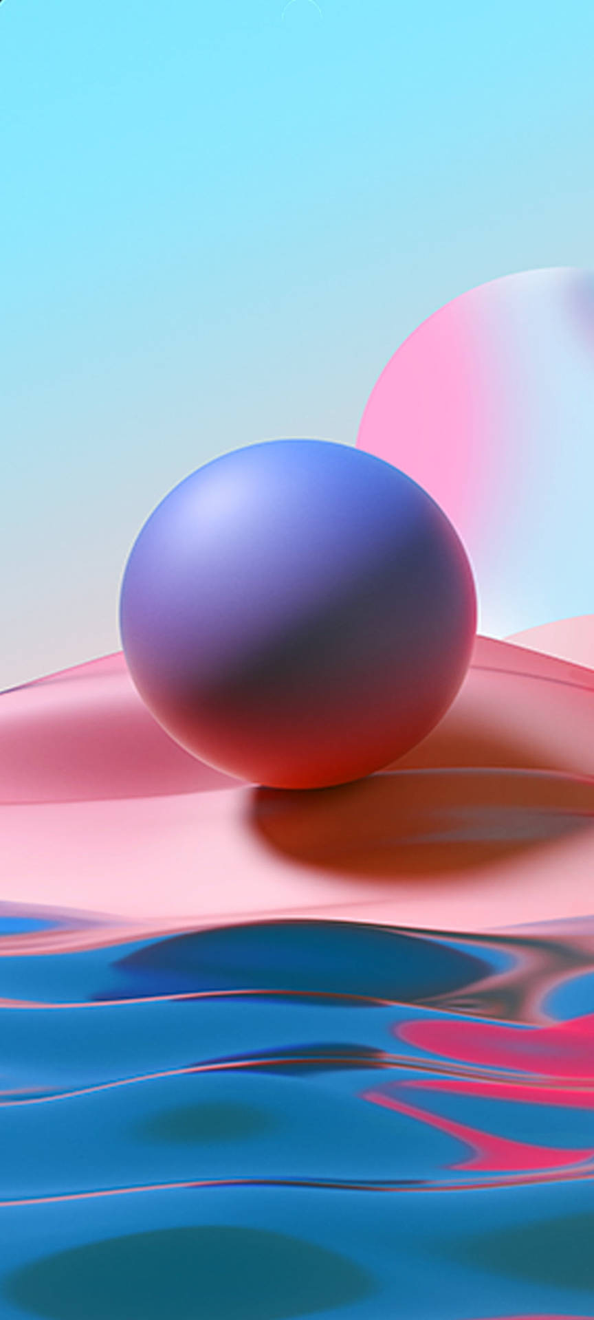 Pastel 3d Sphere Redmi Note 9 Pro Background