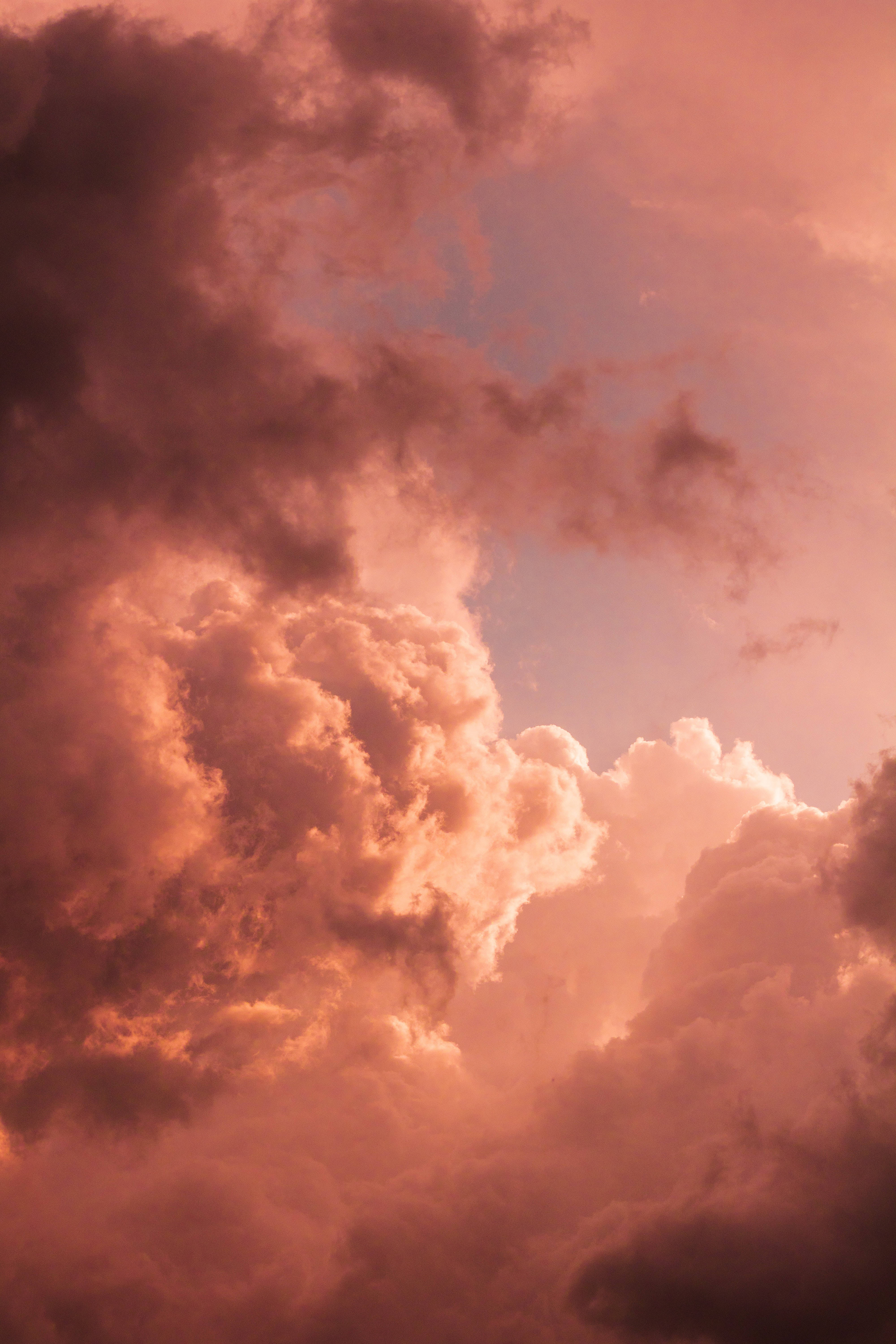 Pastel 4k Thick Clouds Background