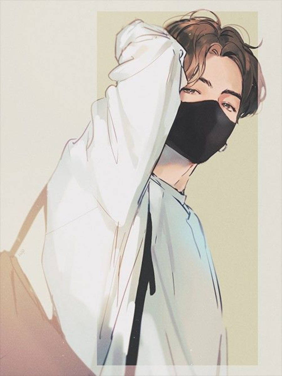 Pastel Aesthetic Anime Jungkook Phone Background