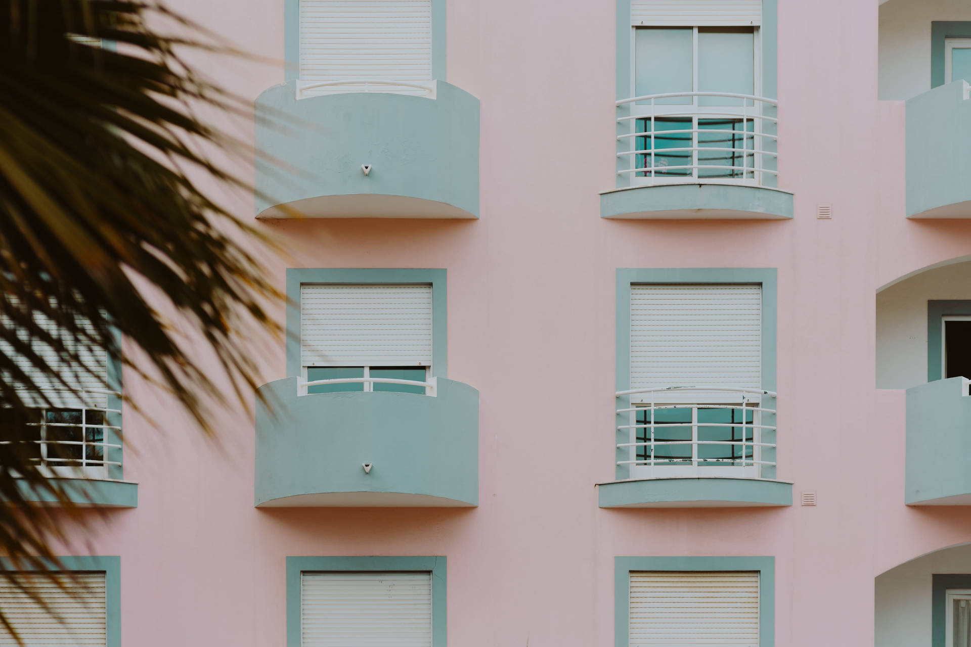 Pastel Aesthetic Building Background