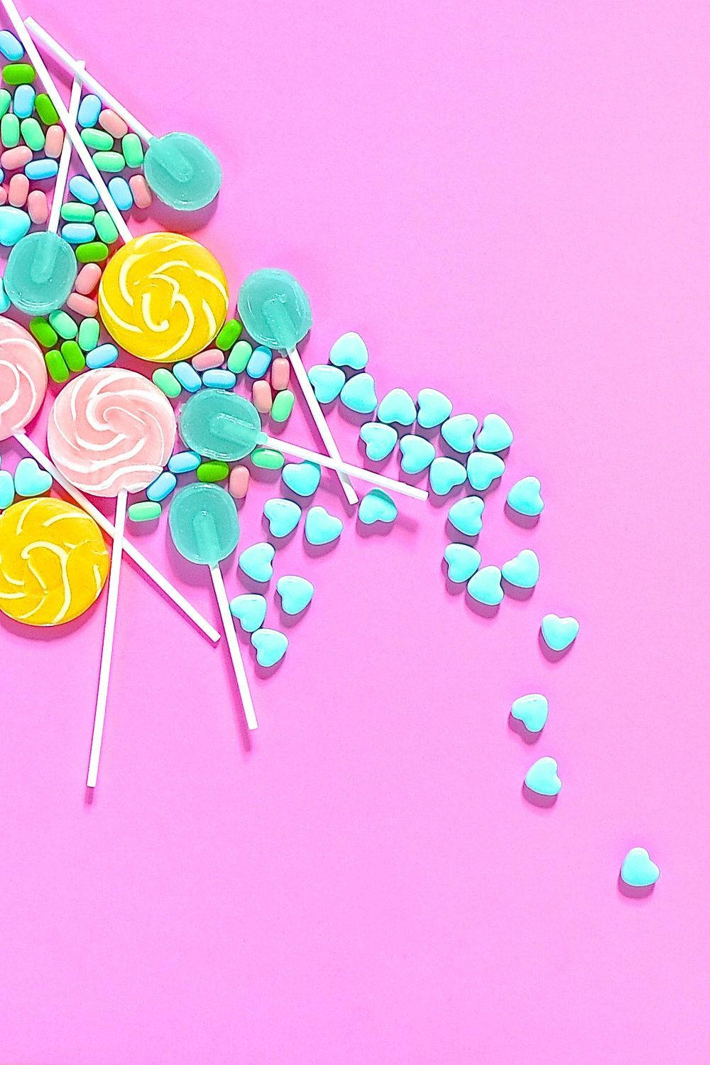 Pastel Aesthetic Candies Background Background