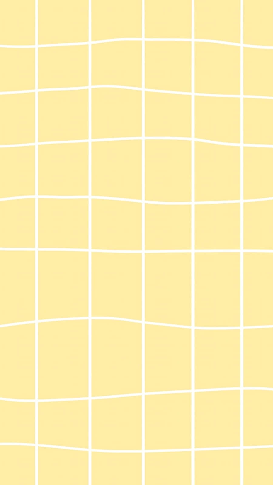 Pastel Aesthetic Grid Yellow Background