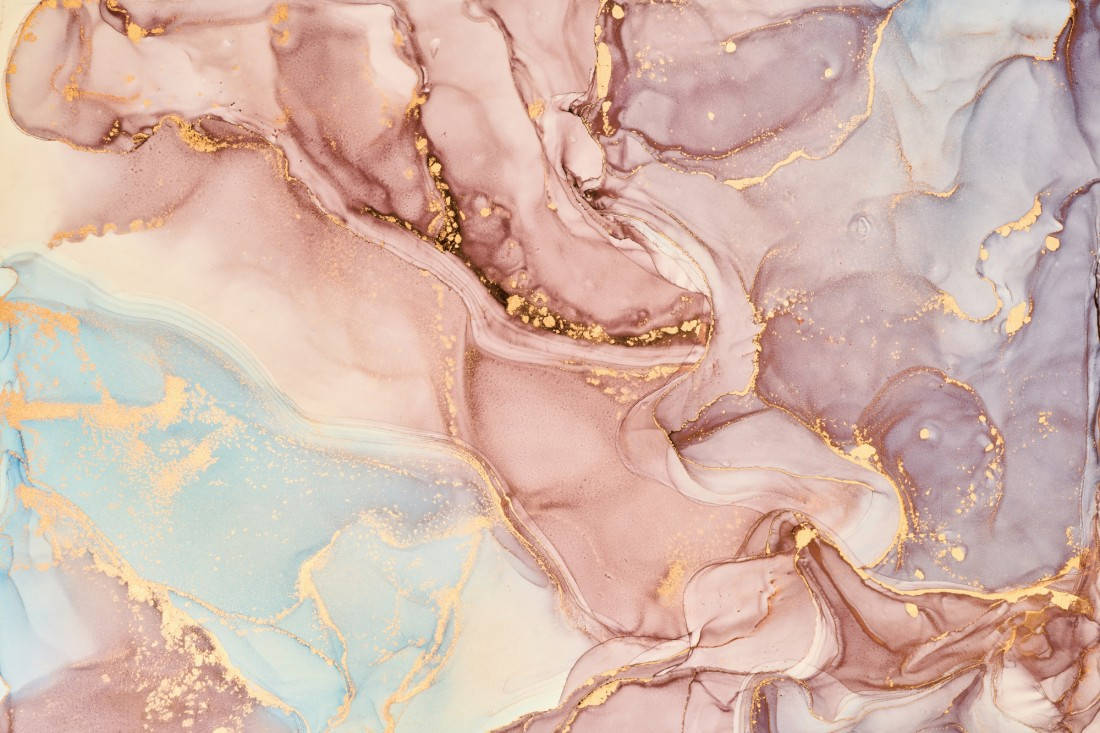 Pastel And Gold Marble Desktop