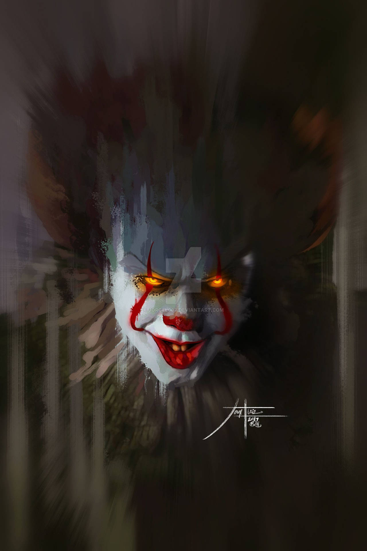 Pastel Art Pennywise Background