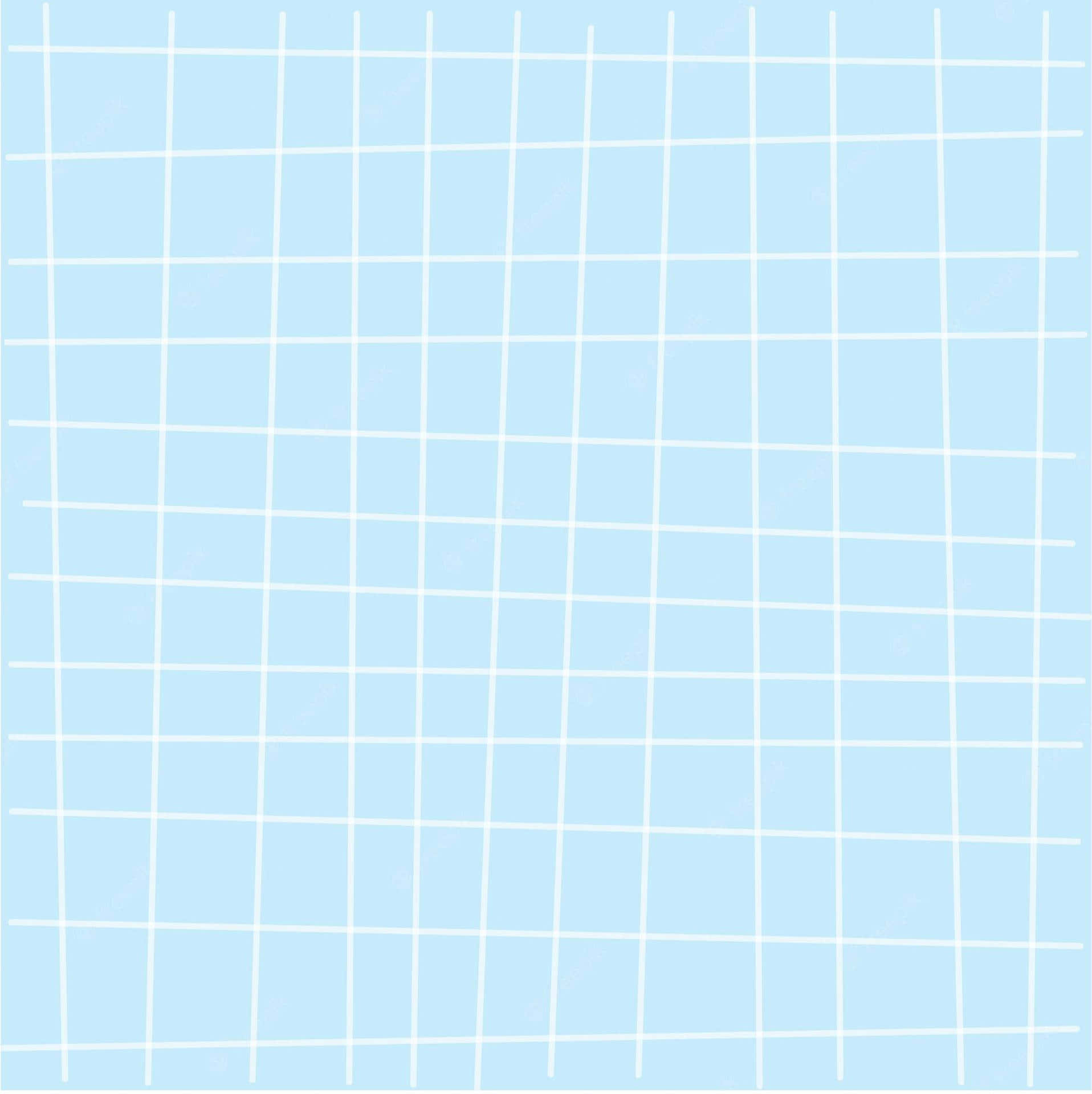 Pastel Blue Aesthetic Grid Uneven Background