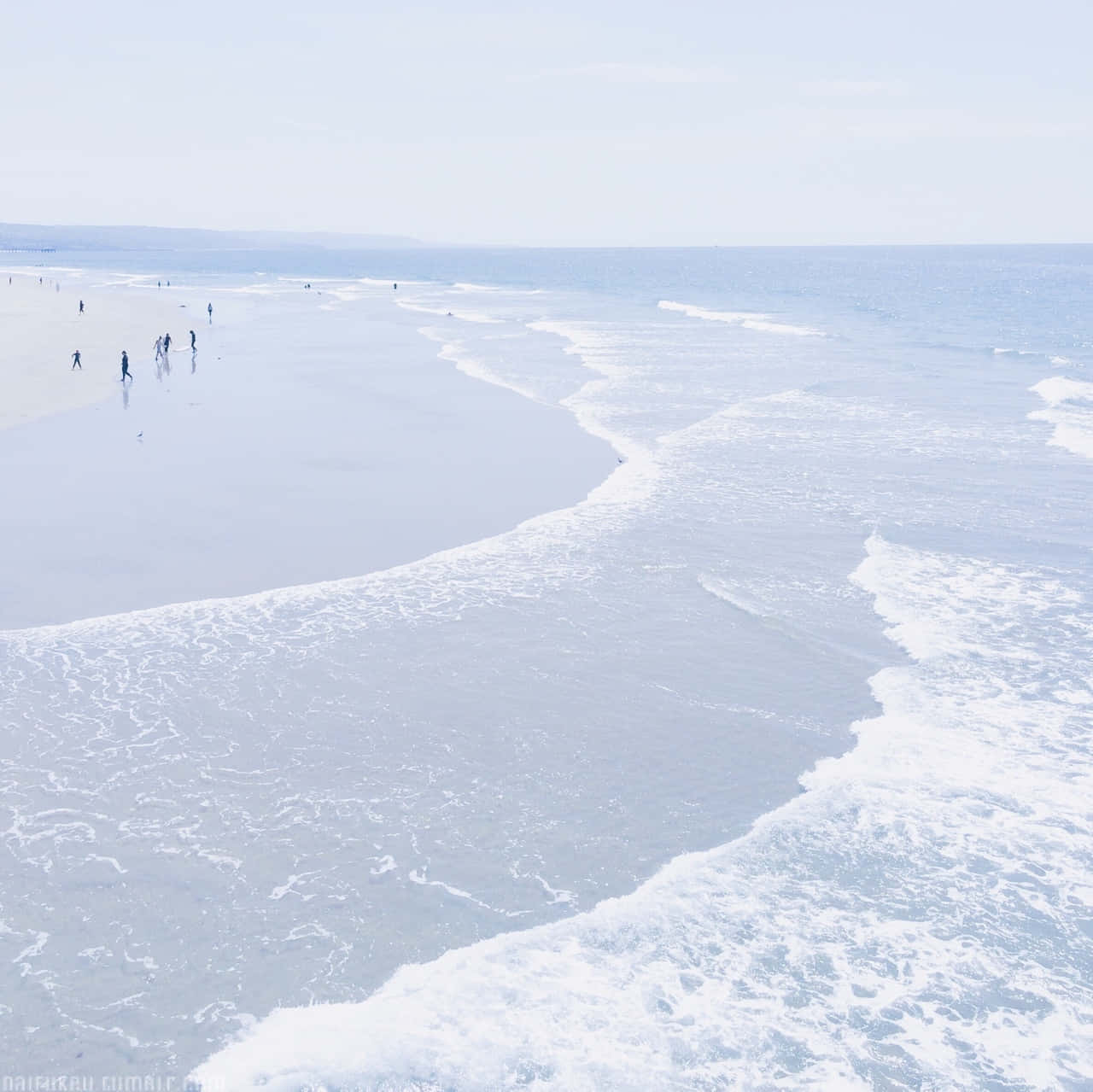 Pastel Blue Aesthetic Sea Horizon