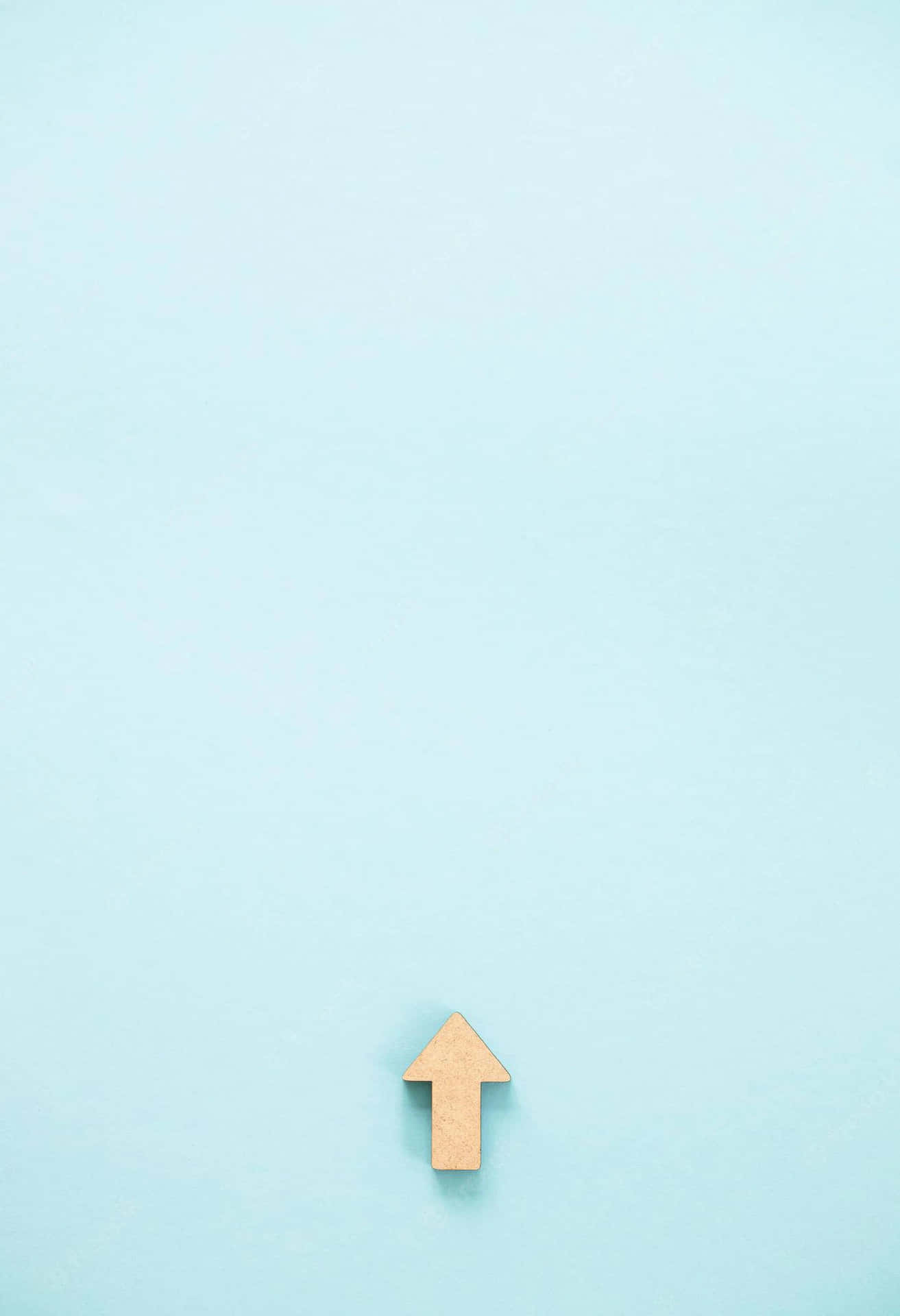 Pastel Blue Aesthetic Up Arrow Background