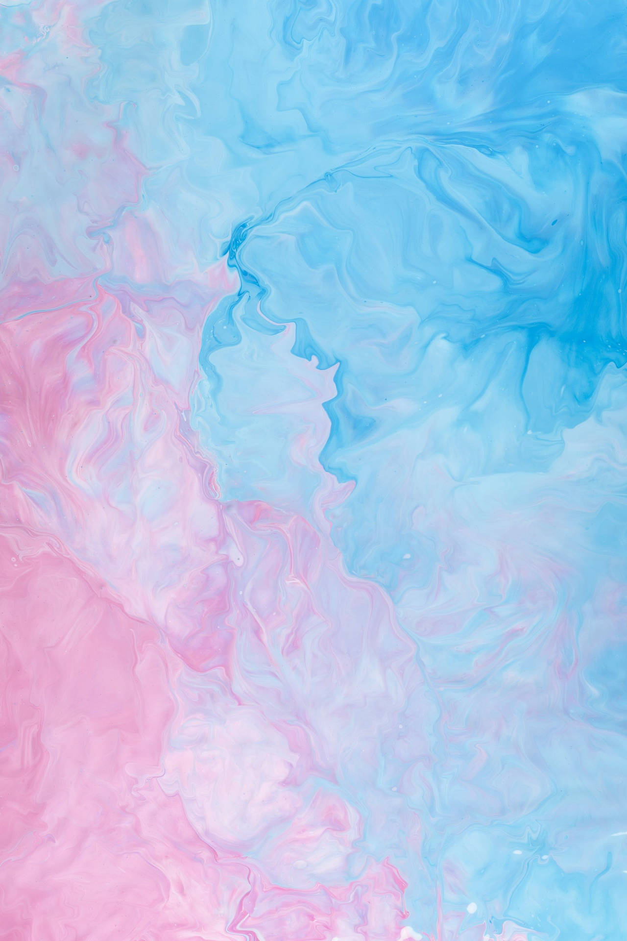 Pastel Blue And Pink Watercolors Background