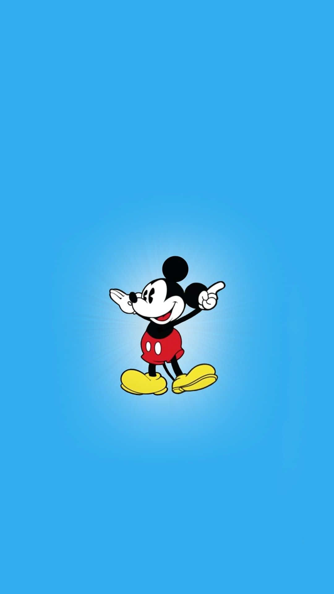 Pastel Blue Cute Mickey Mouse Background