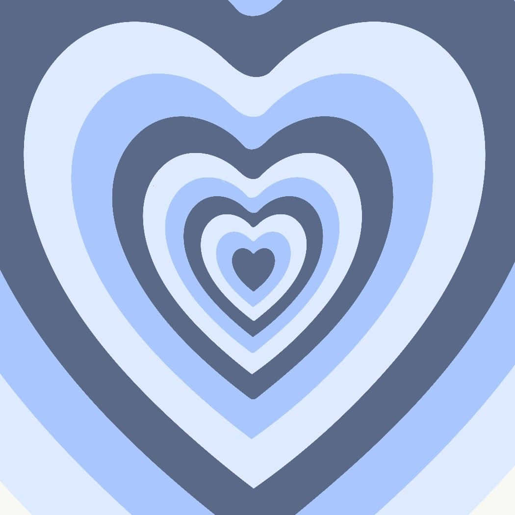 Pastel Blue Powerpuff Girls Heart Background