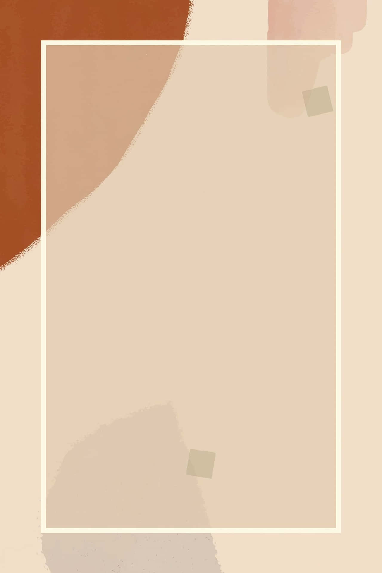 Pastel Brown Border Background