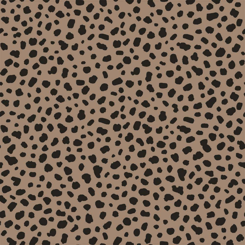 Pastel Brown Cute Cheetah Print