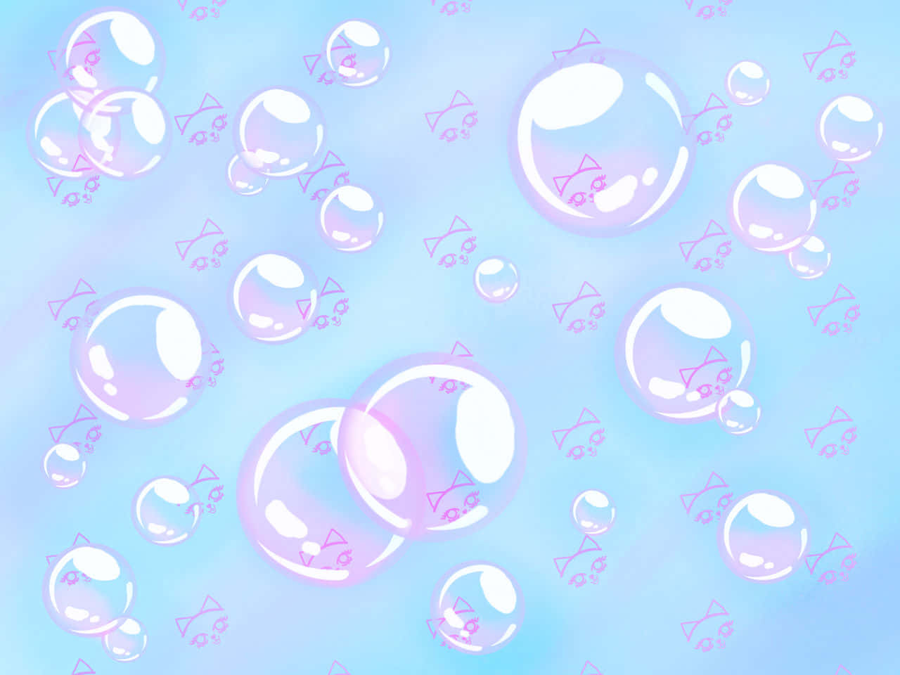 Pastel Bubbles Background Background