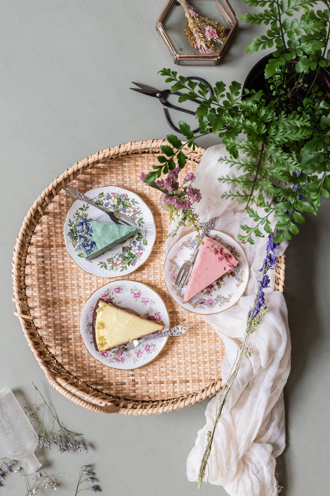 Pastel Cake Slice Pastries Background