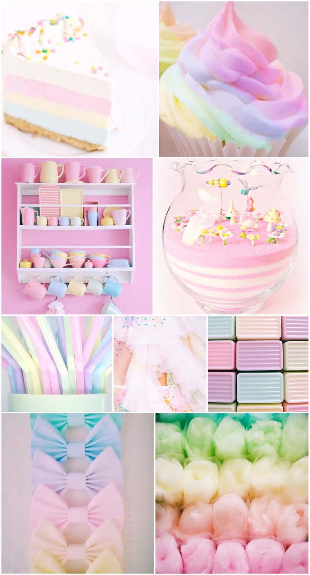 Pastel Candy Aesthetic Background