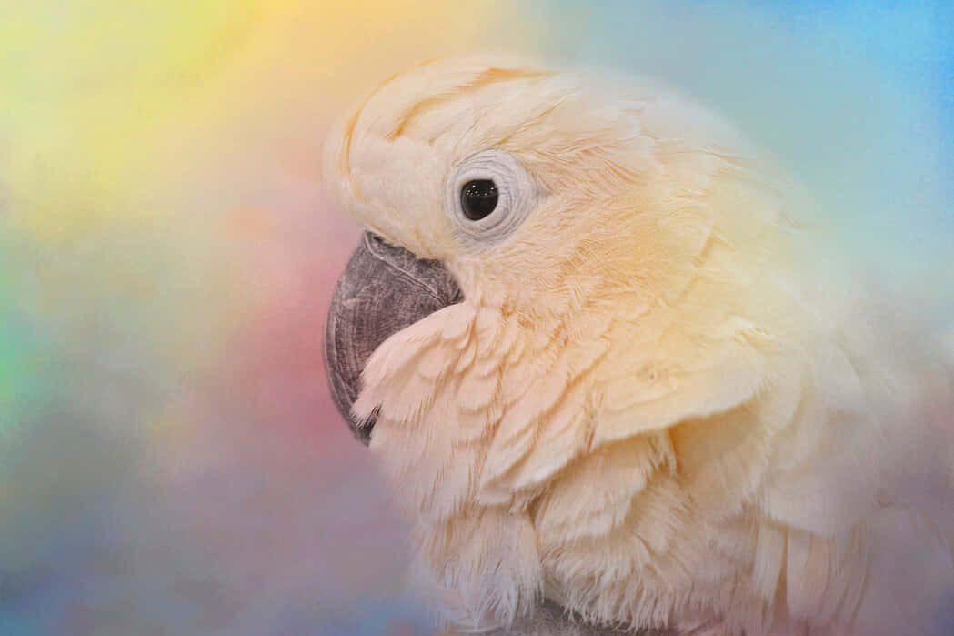 Pastel Cockatoo Portrait Background