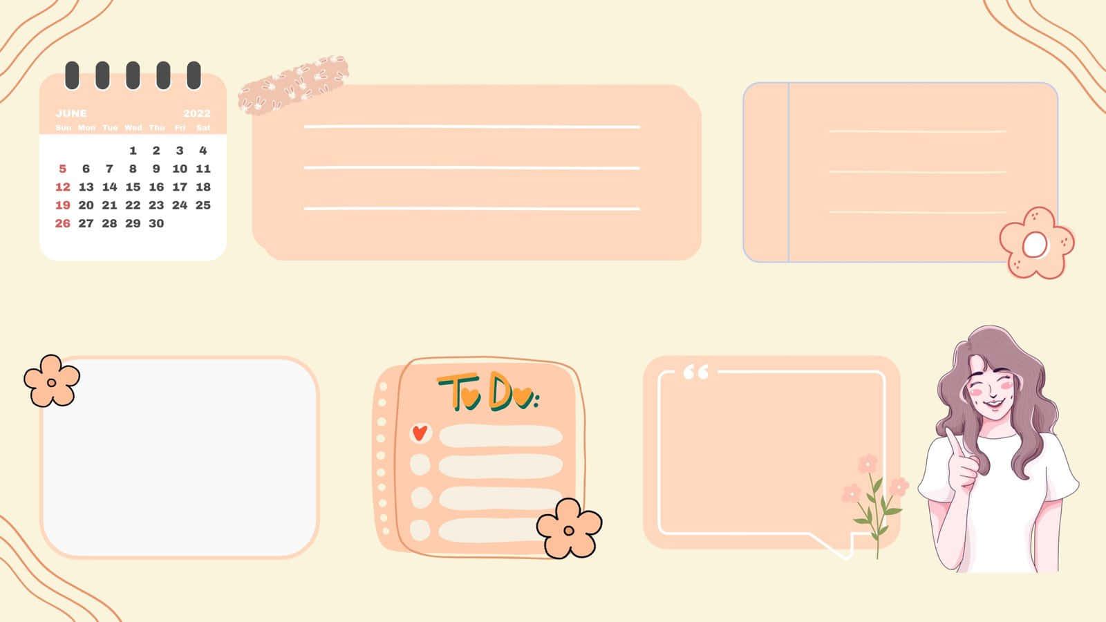 Pastel Color Cute Desktop Organizer