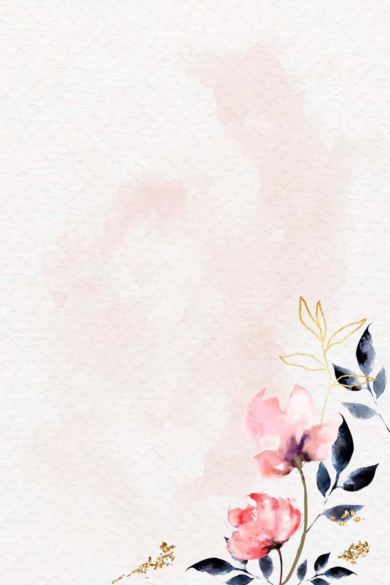 Pastel Color Watercolor Floral Background Background