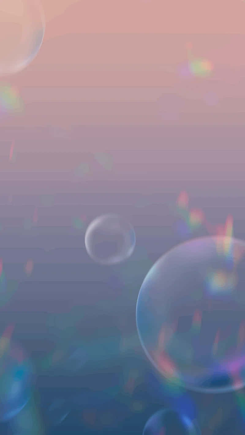 Pastel Colored Bubbles Background Background