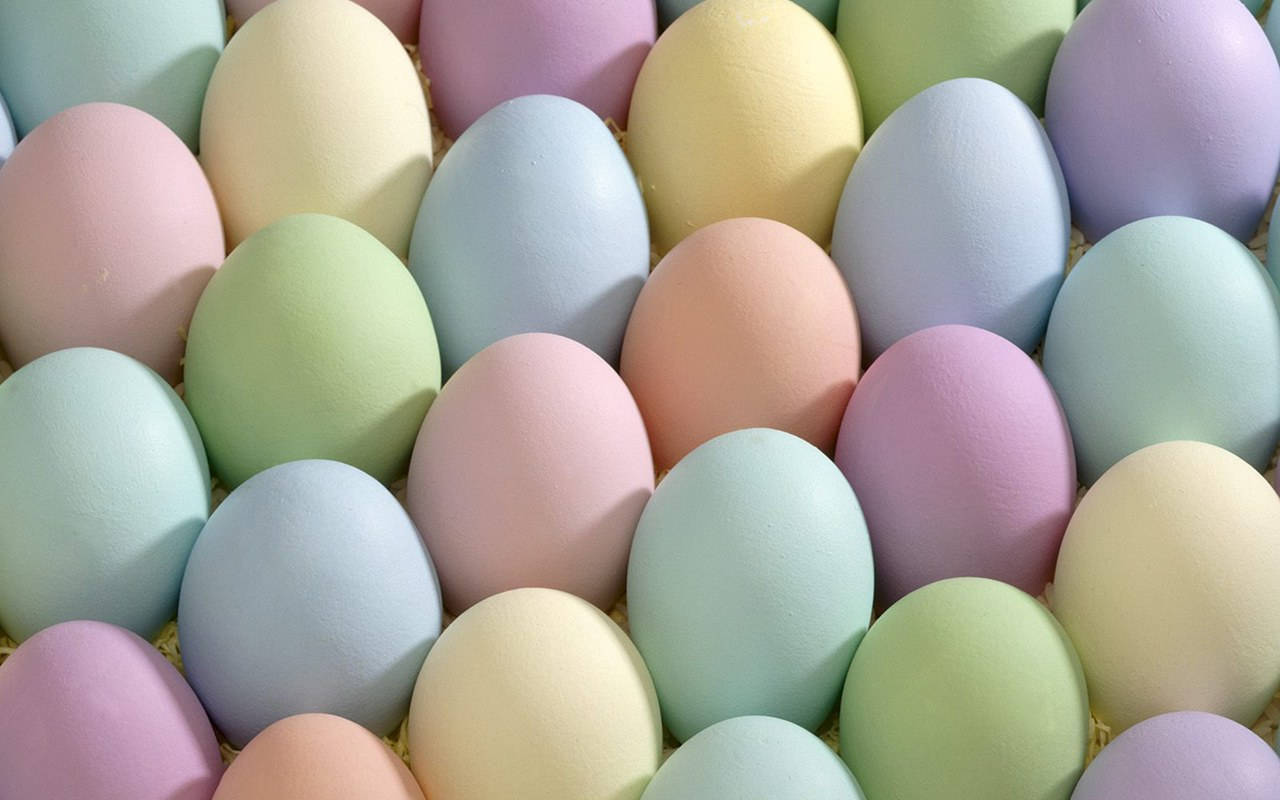 Pastel Colored Easter Eggs