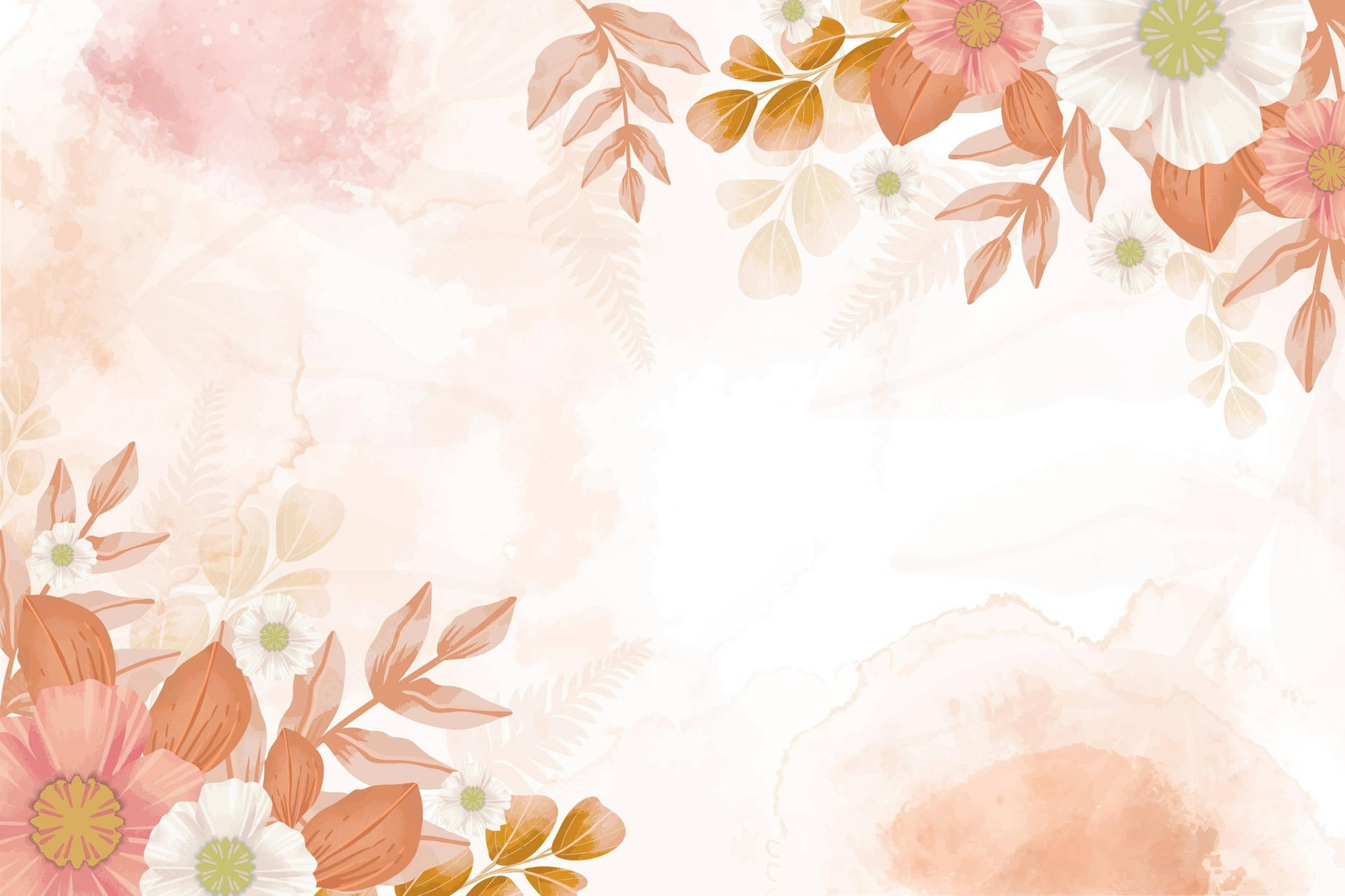 Pastel Colored Flower Design Arrangement Background