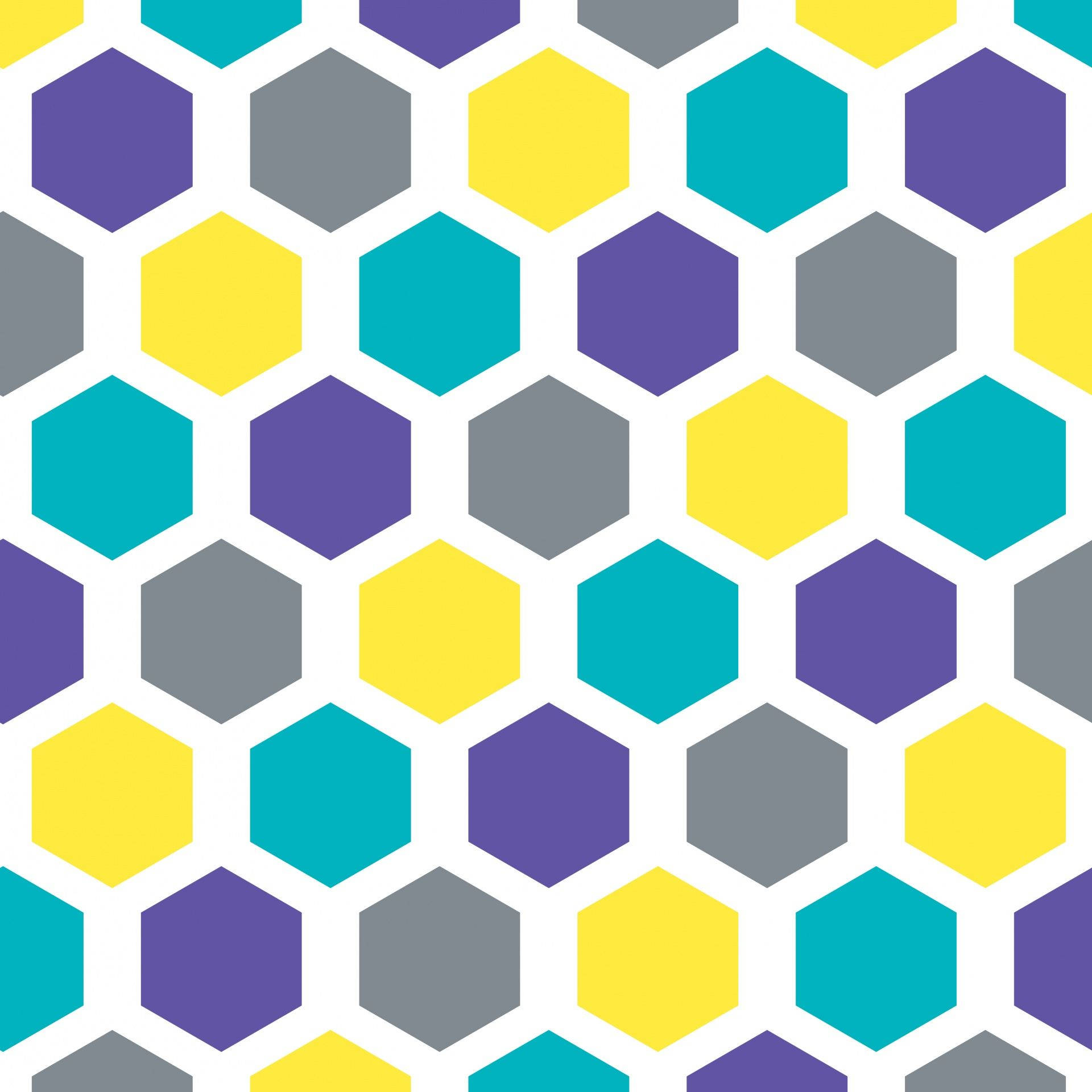 Pastel Colour Hexagon Background