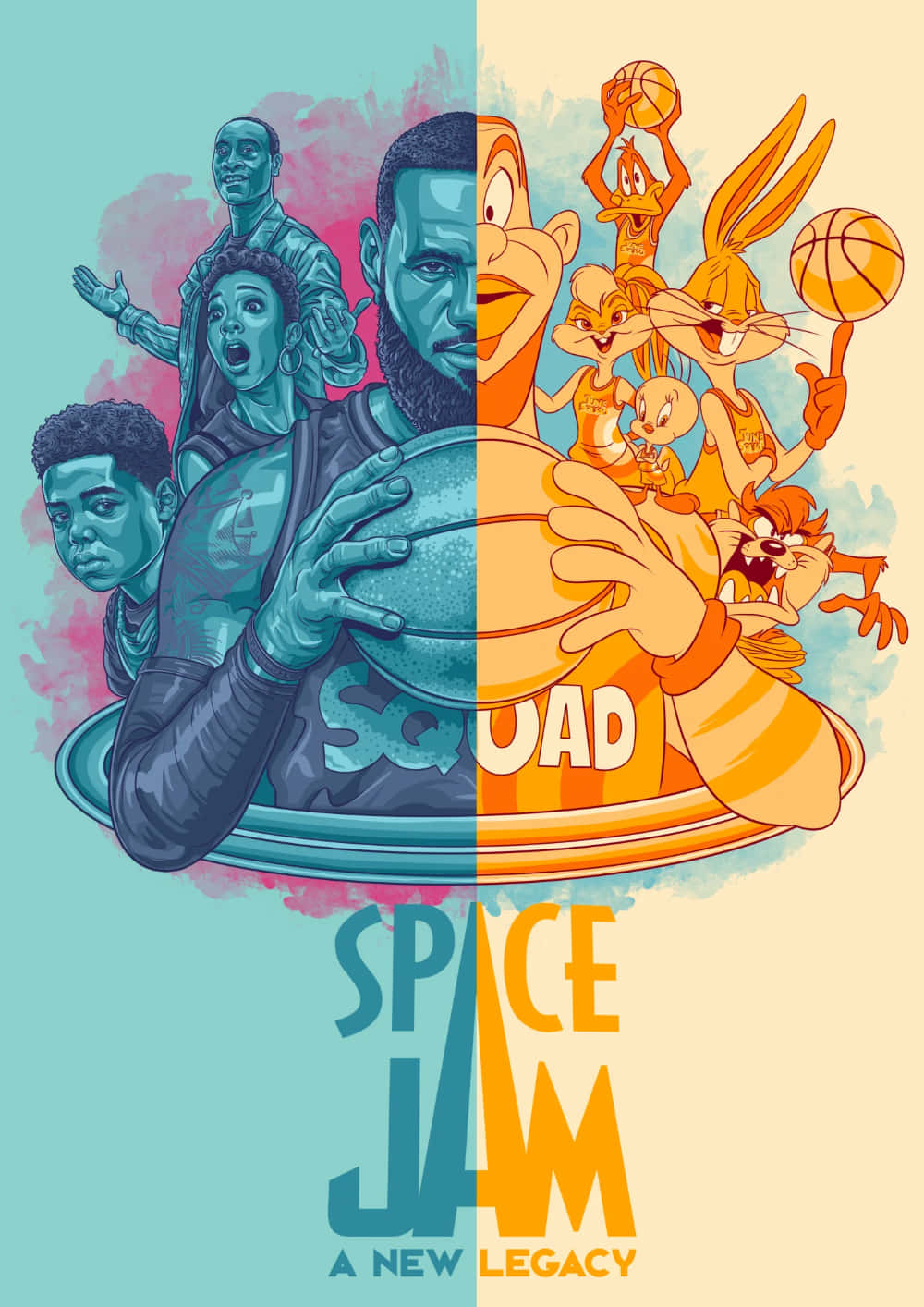 Pastel Cool Space Jam A New Legacy Background