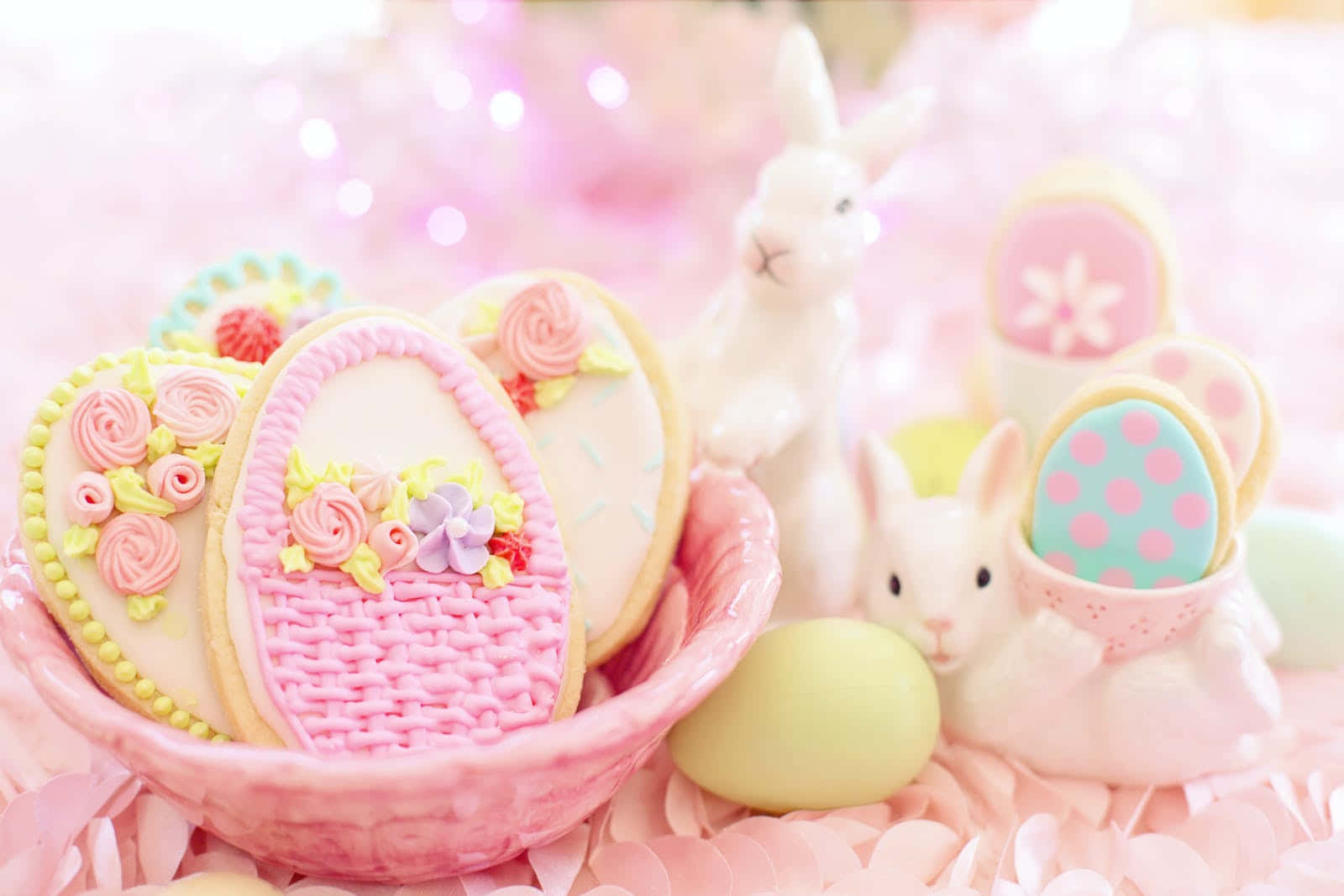 Pastel Easter Eggs Cookies