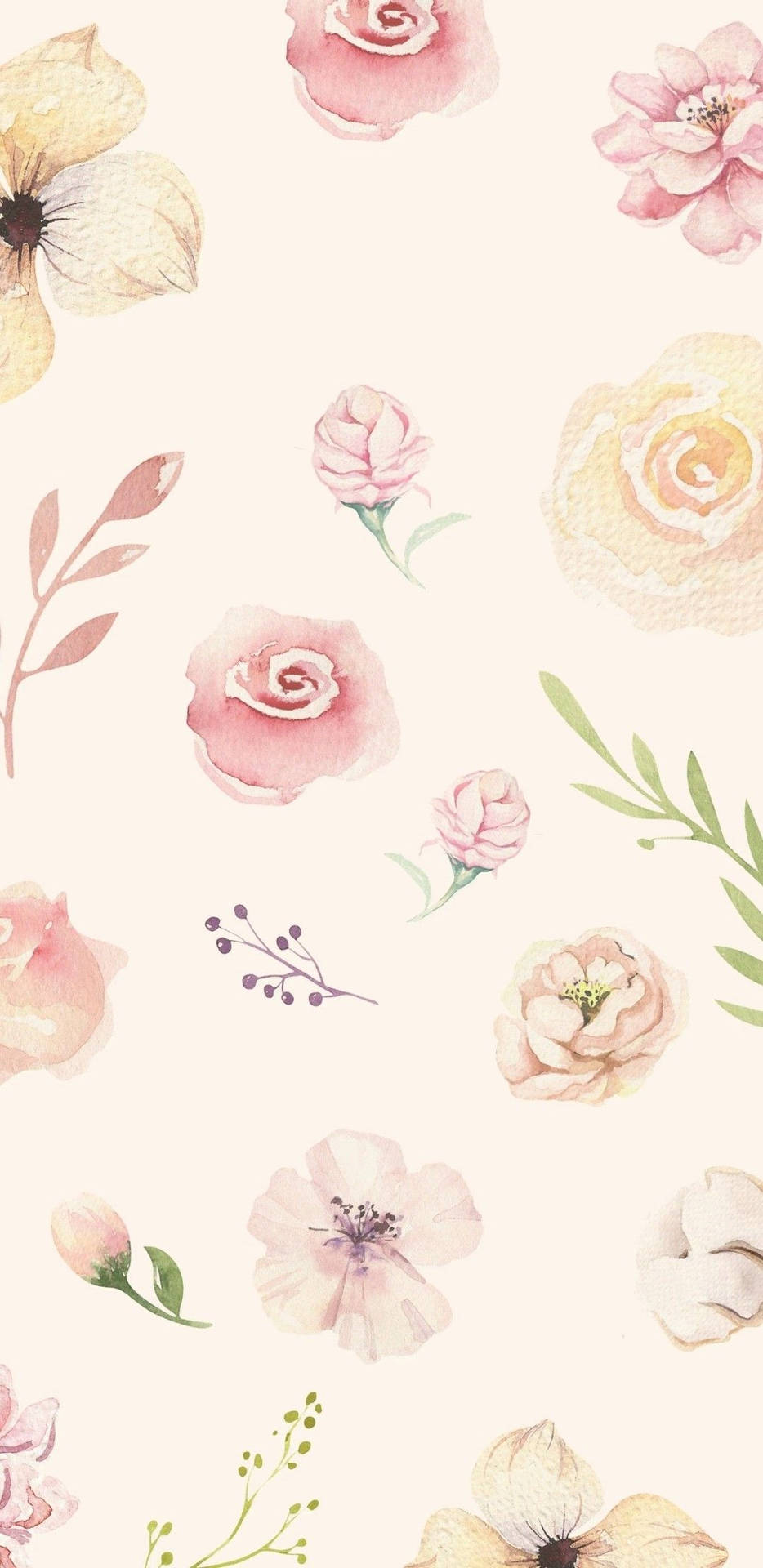 Pastel Floral Theme Background