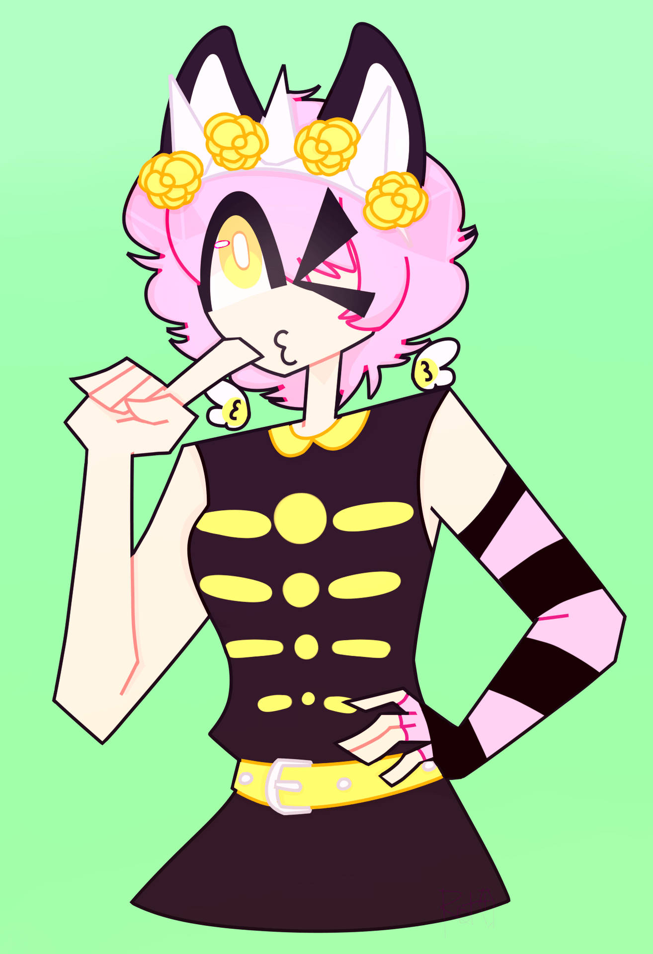 Pastel Gore Cat Woman