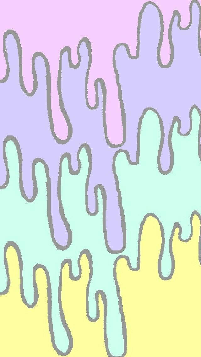 Pastel Goth Dripping Colors Background