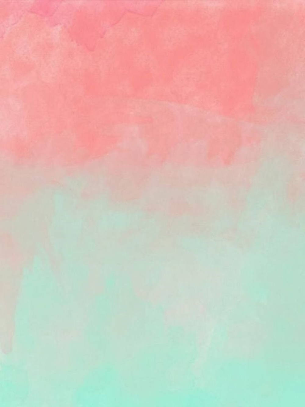 Pastel Ipad Gradient Coral And Mint Green