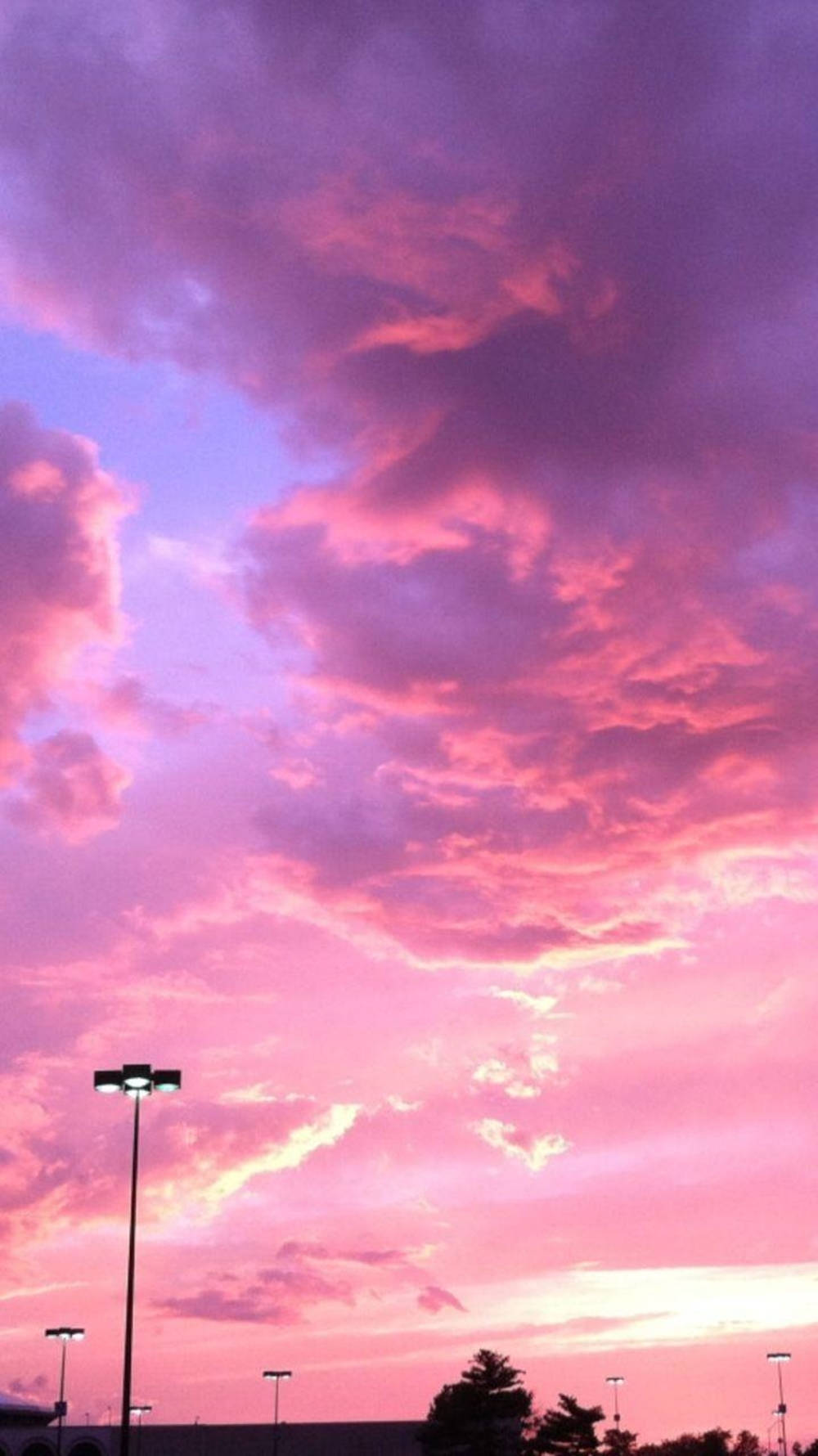 Pastel Ipad Purple And Pink Skies Background