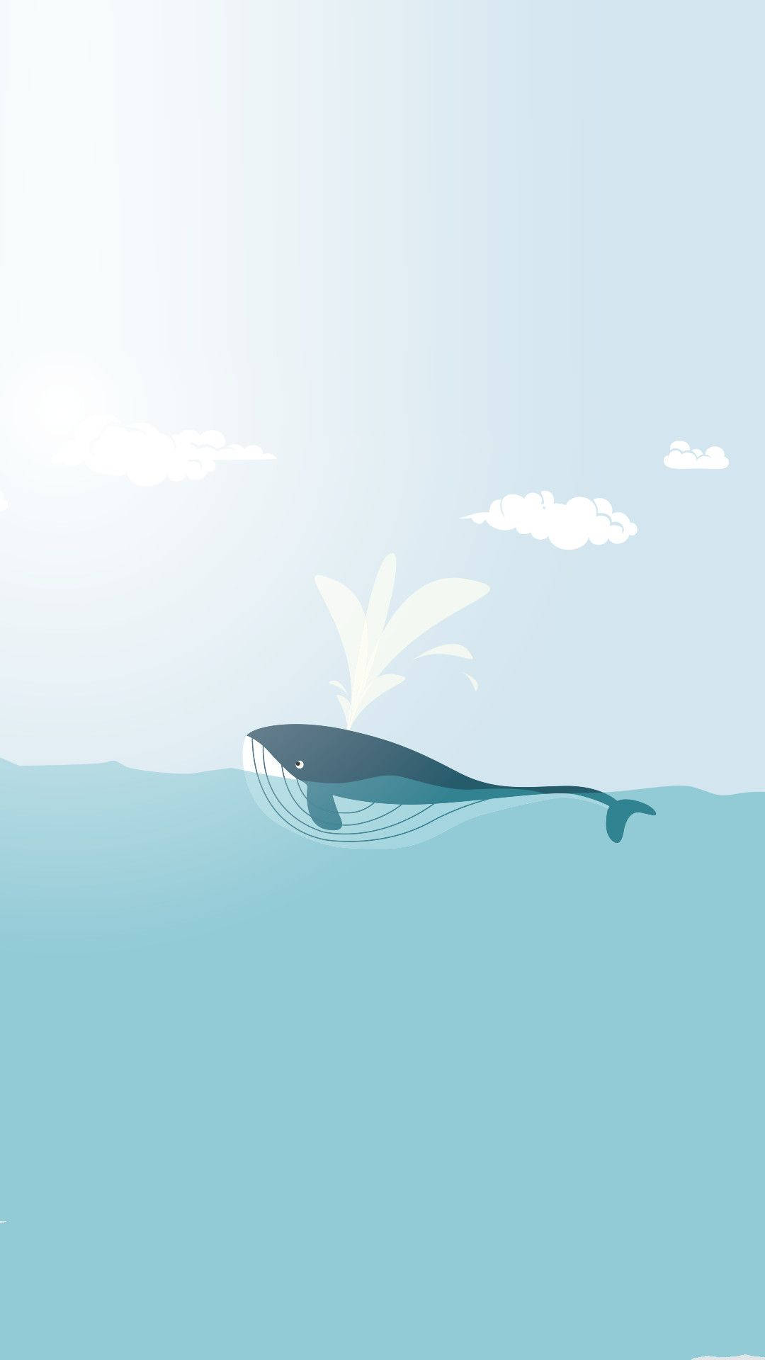 Pastel Iphone Blue Whale Art Background