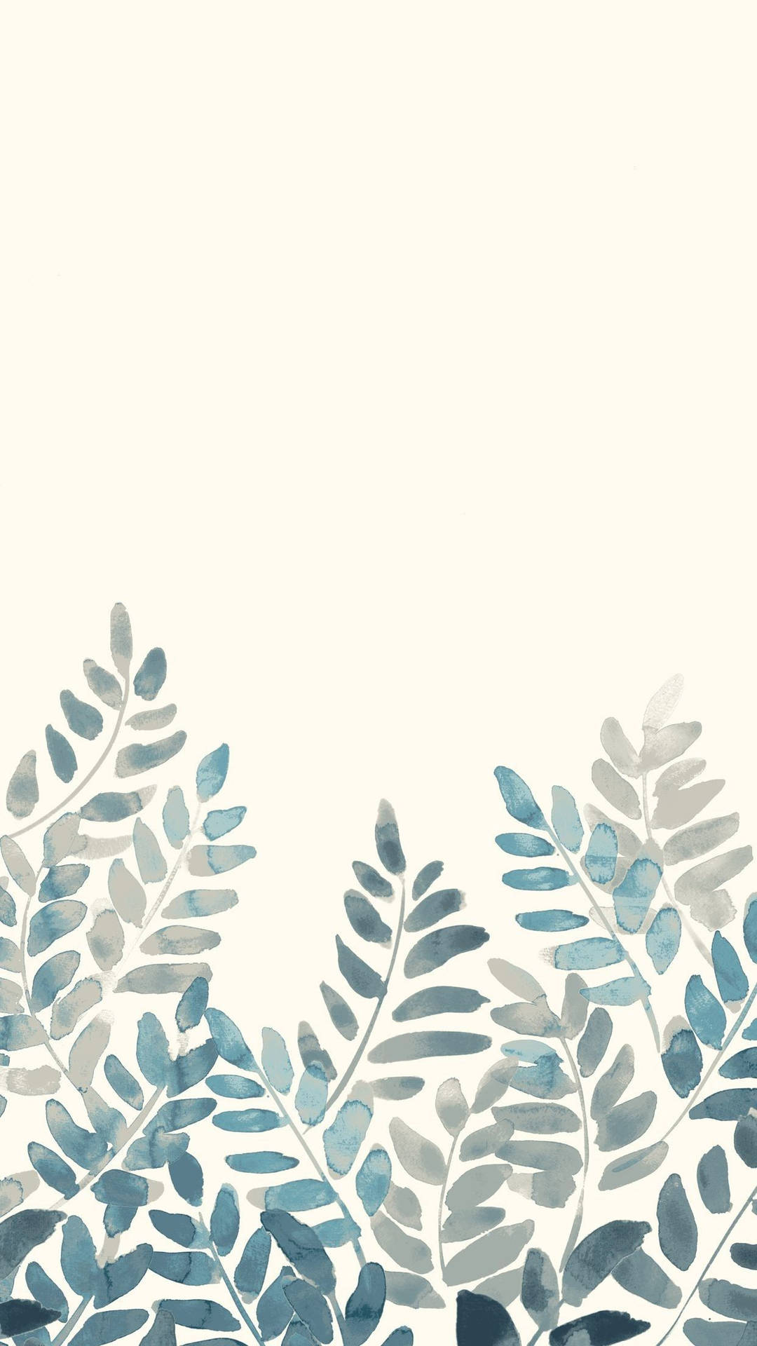 Pastel Iphone Leaf Painting Background