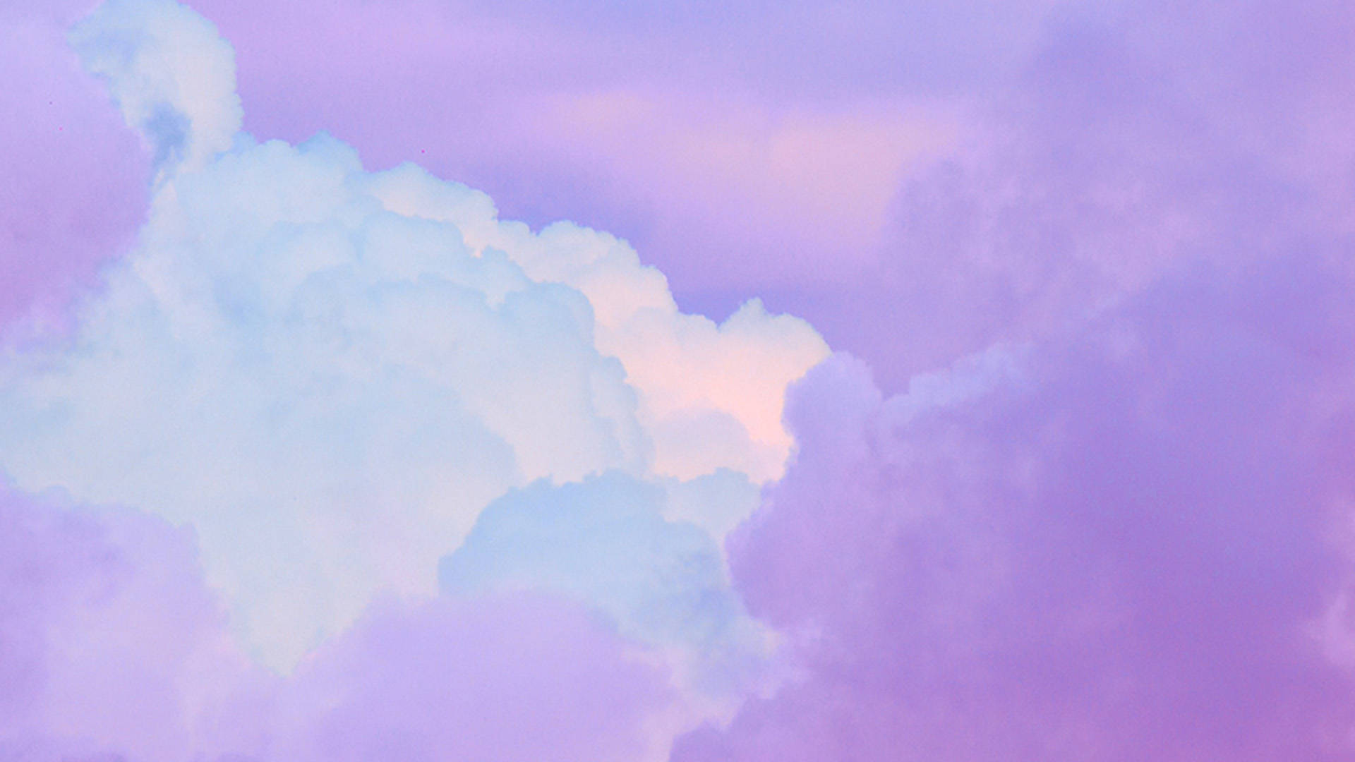Pastel Light Violet Clouds Background