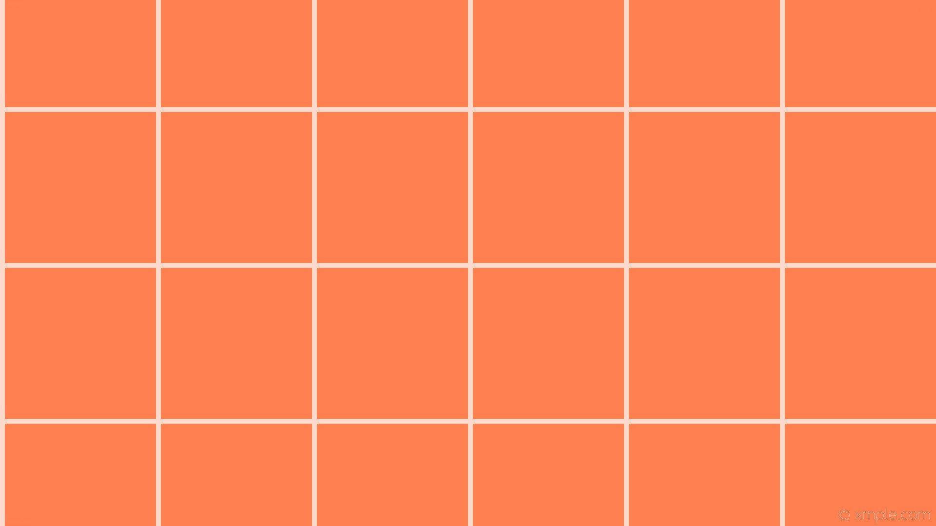 Pastel Orange Aesthetic Gridline Background