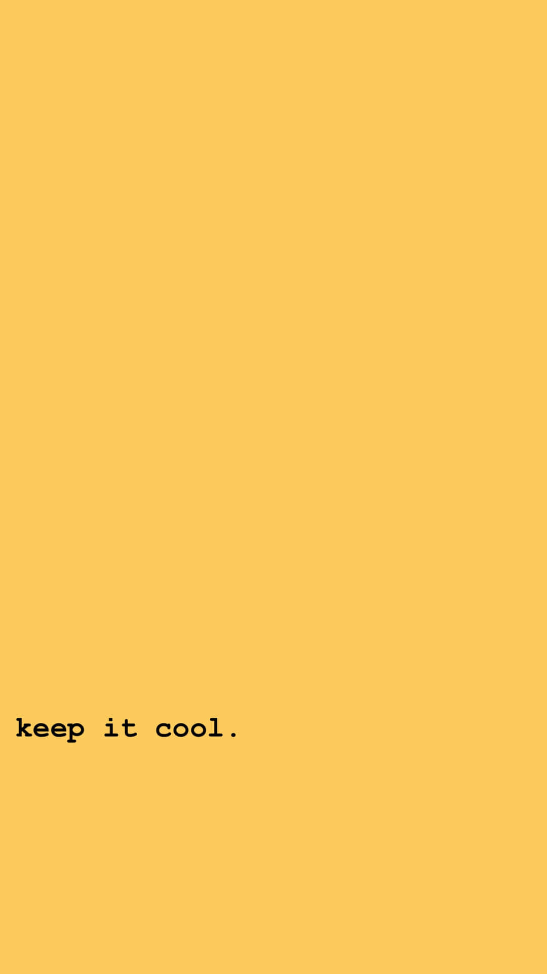 Pastel Orange Keep It Cool Text Background