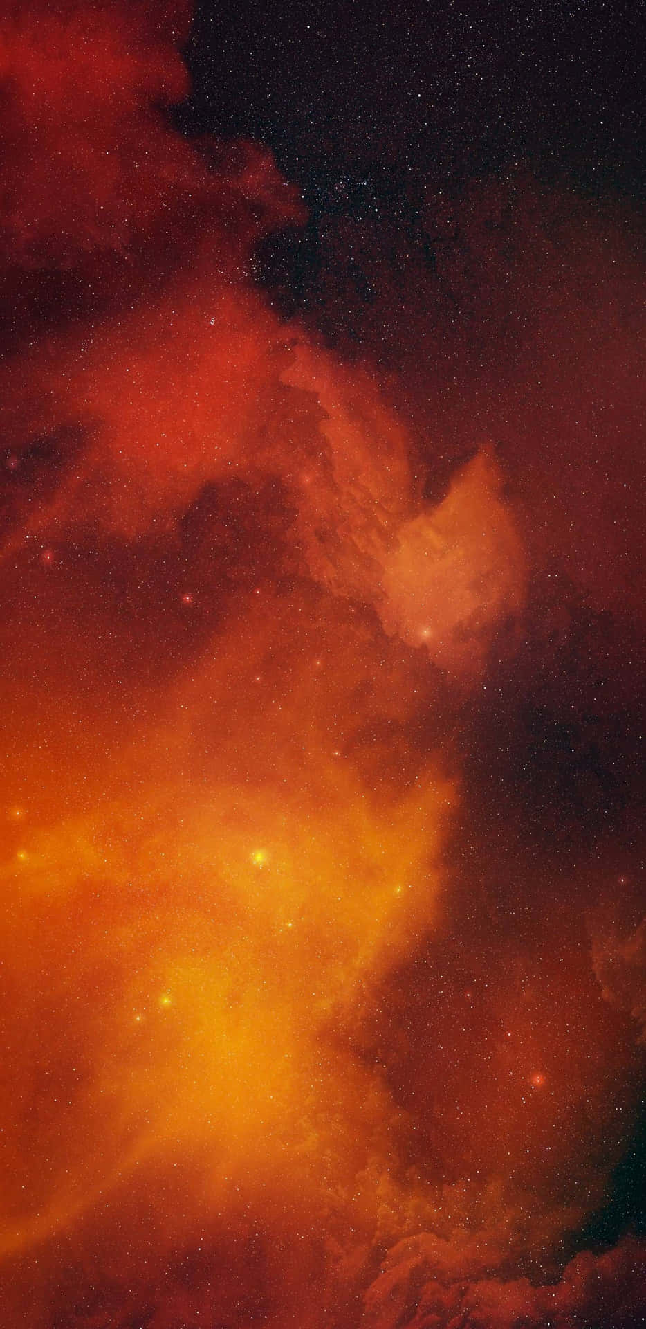 Pastel Orange Smoke Mobile Background