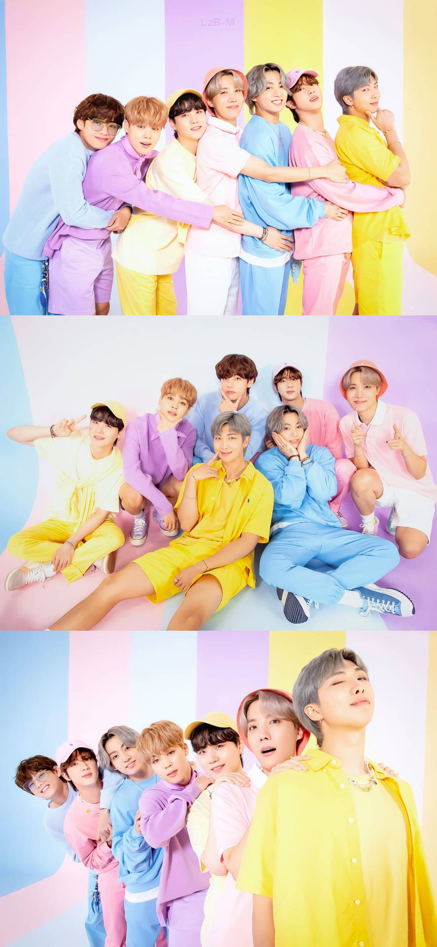 Pastel Outfit Collage Lockscreen Bts Background