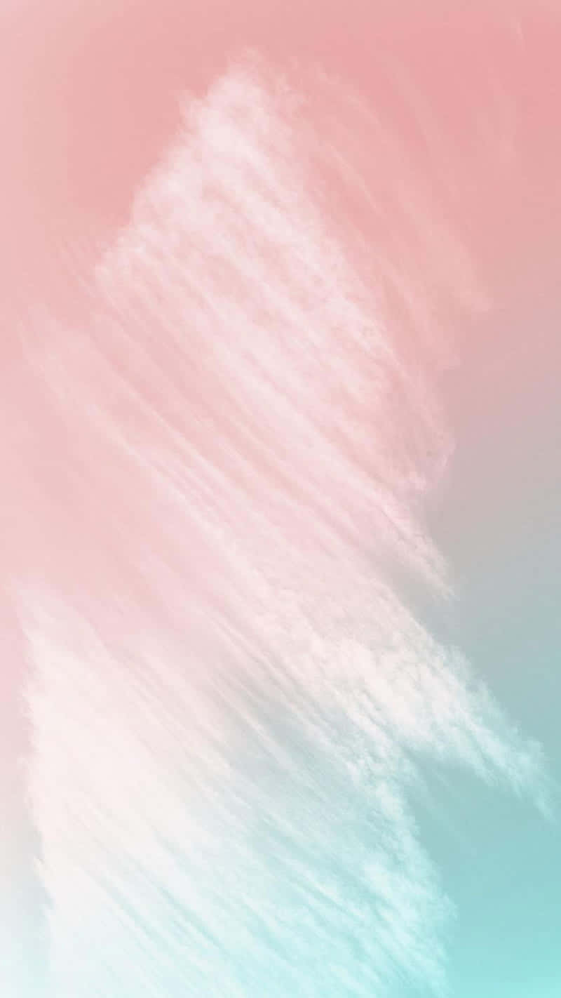 Pastel Peach Aesthetic Cloudds Background Background