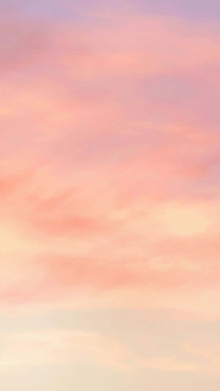 Pastel Peach Aesthetic Sky Mobile Background