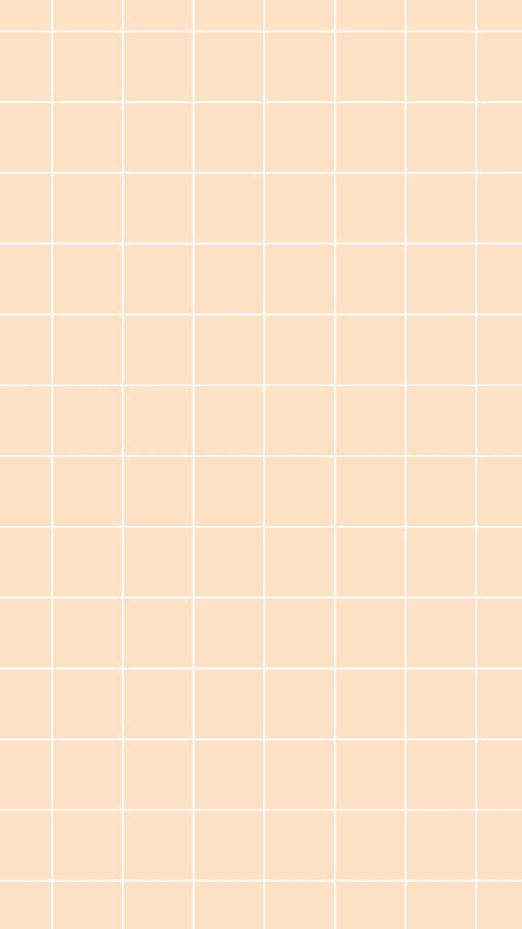 Pastel Peach Aesthetic White Tile Background